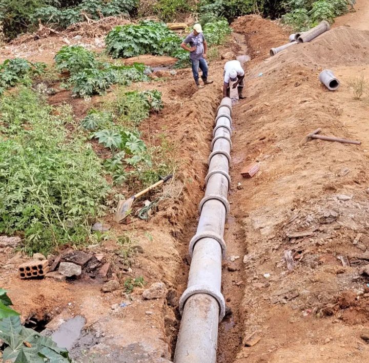 Secretaria de Infraestrutura do Município de Marizópolis-PB realiza melhorias na rede de esgoto